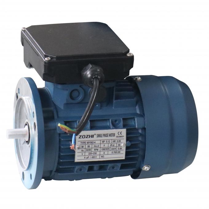 Motor asíncrono de inducción con condensador de marcha de 0.09kw 1500rpm B5 Impermeable 220V CA Voltaje 60Hz Monofásico para Café 5
