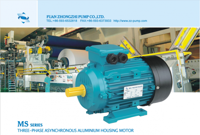 Motor de inducción eléctrico trifásico de 5.5KW 4HP Eje macho 380V CA Voltaje 50Hz Impermeable 5KW Potencia nominal para máquina de limpieza 4
