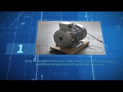 Color hueco del negro del motor del eje de ZOZHI HS100L3-4 5.5HP/4KW