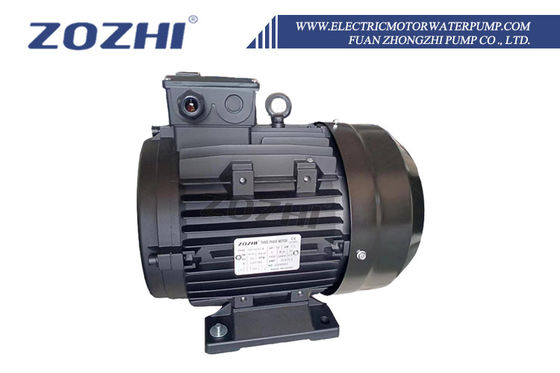 Motor asíncrono trifásico de alta potencia ZOZHI de 3KW, impermeable, 3HP, 220V AC, carcasa de aluminio, montaje con brida, eficiencia IE2