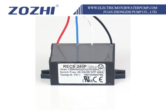 RECS-240P Accesorio del motor del interruptor centrífugo electrónico de 230V con construcción sellada con resina epoxi y corriente máxima de 120A para descarga automática del condensador